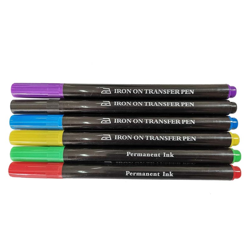 ibotti Iron On Transfer Pens, Embroidery Transfer Pen, 6 Pack - Image 1